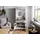MASSIVMOEBEL24.DE Bar Mango 98x51x190 weiß lackiert TOULOUSE #105
