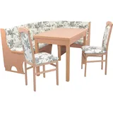 HOFMANN LIVING AND MORE Eckbankgruppe, (Spar-Set, 4 tlg., 4tlg. Set), Eckbank mit Stauraum unter den Sitzflächen, beige