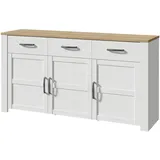 Möbel Kraft Sideboard ¦ weiß ¦ Maße (cm): B: 166 H: 87 T: 42