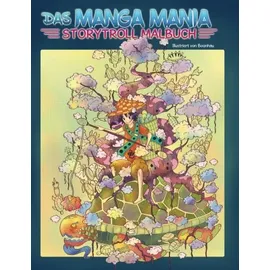 CreateSpace Manga Mania Ausmalbuch 64 St. Fantasie