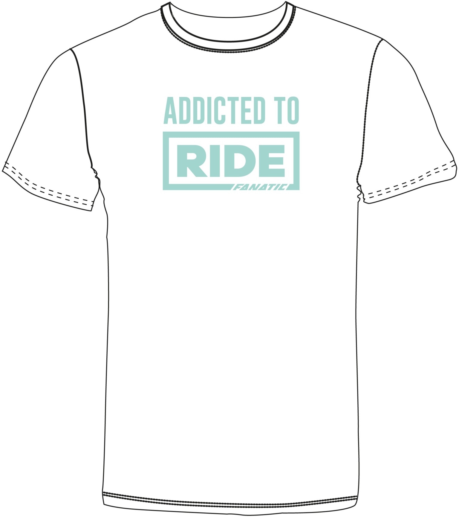 Fanatic T-Shirt Girls Addicted to Ride Fan Shirt weiß Damen, Größe: L