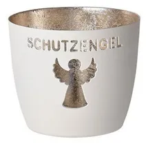G-C Madras Schutzengel weiß/gold