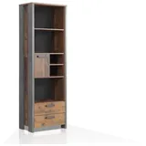 Möbel-Eins CASSIA Regal, Material Dekorspanplatte, Old Wood Vintage / - 2 Jahre Gewährleistung - mind. 14 Tage Rückgaberecht - Braun,Grau
