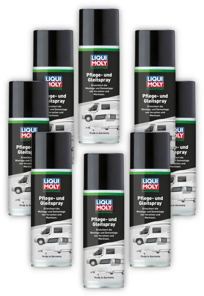8x 200ml LIQUI MOLY 21808 Camping Pflege- und Gleitspray für Kederschienen