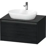 Duravit „Ketho.2“ Waschtischunterbau, 800x459x550mm, × K248850, Farbe: Eiche Schwarz