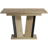 Mirjan24 Esstisch, Eiche Artisan, Rechteckig,Rechteckig, 120x75x80 cm, Esszimmer, Tische, Esstische
