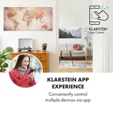 Klarstein Wonderwall Air Art Smart Infrarotheizung 120x60cm 700W Wandinstallation App-Steuerung Weltkarte