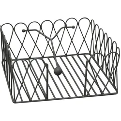 Krasilnikoff Serviettenhalter, 19x19cm, schwarz