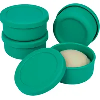 Belle Vous Pizzateigbehälter mit Deckel - Set von 4