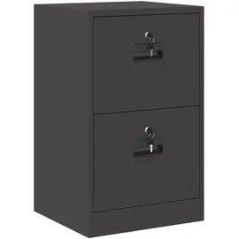 vidaXL Aktenschrank 44 x 50 x 106,5 cm Schwarz/Grau