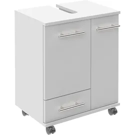 Schildmeyer Waschbeckenunterschrank 50 x 63,5 x 32,5 cm Weiß