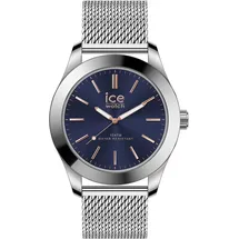 ICE-Watch Ice Steel Silver Dark Blue Milanese - Montre Argent Pour Homme Avec Bracelet en Acier inoxydable - 024748 (Medium)
