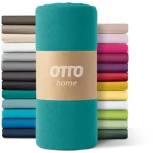 OTTO home Spannbettlaken Paprika Microfaser 200 x 200 cm petrol