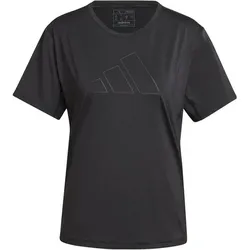 ADIDAS Damen Shirt Training Big Logo, BLACK, XS