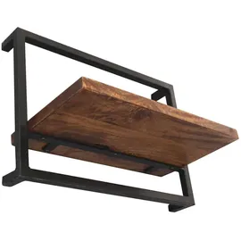 SIT Möbel Wandregal 50 x 35 x 25 cm Schwarz
