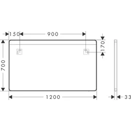 Hansgrohe Xarita Lite Q Spiegel 54960700,