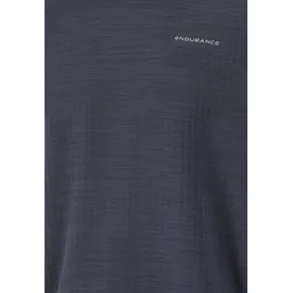 Endurance Funktionsshirt "Avan", Jungen, Gr. 116, blau (blau, meliert), 93% Polyester, 7% Elasthan, unifarben, normal, Rundhals, Shirts Funktionsshirt, mit innovativer QUICK DRY-Technologie