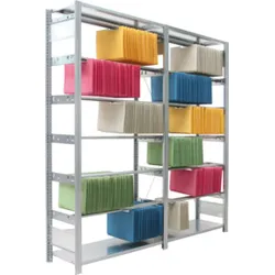 Regalwerk BERT-Pendelhefter-Regal Zippel Grundfeld HxBxT 2325x1005x350 mm 7 Ebenen