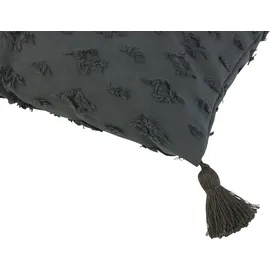 done.® »Luise« unifarben, Reißverschluss, Kissenhüle ohne Füllung, 1 Stück grau