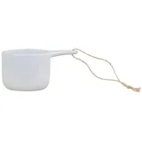 Chic Antique Messbecher aus Porzellan zum Aufhängen, H5/L10,5/B6,5 cm, franz. grau
