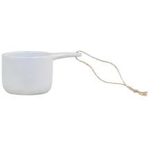 Chic Antique Messbecher aus Porzellan zum Aufhängen, H5/L10,5/B6,5 cm, franz. grau