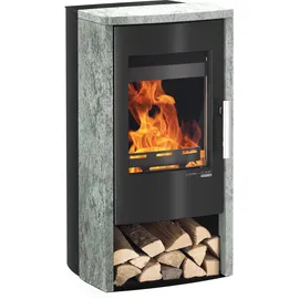 Haas + Sohn Kaminofen ROSENHEIM easy Stahl 965 x 484 x 452 mm perl-schwarz