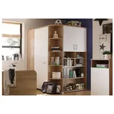 Begabino Corner 146 x 198 x 133 cm eiche sonoma optik/weiß