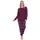 normann Pyjama lang mit Bündchen Ethnolook Rot 36-38