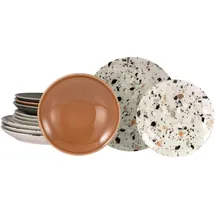 CreaTable Terrazzo Tellerset 12-tlg. mix