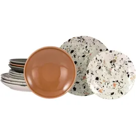CreaTable Terrazzo Tellerset 12-tlg. mix