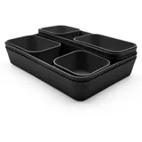 BigDean Schubladen Organizer 8-tlg. schwarz