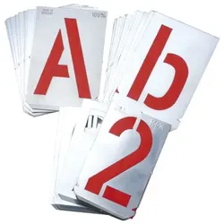 Signierschablonensatz, 0-9, 10 -teilig, Schriftgröße 150 mm
