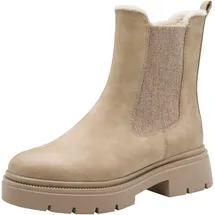 Marco Tozzi Damen 2-26437-45 Chelsea-Stiefel, Beige, 41 EU