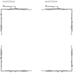 ATRIUM HKS 180/150 Z/E Grundkarton Eckumlenkung Versatz 9 mm rechts