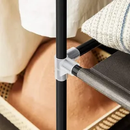 Songmics Stoffschrank, LSF03H schwarz 150,0 x 45,0 x 175,0 cm, 1 St.