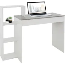 ML-Design Schreibtisch Regal, 110x72x40 cm, Holz, 2-in-1 System, für Zuh... - Grau