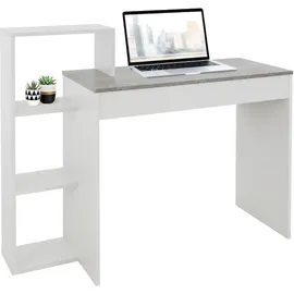 ML-Design Schreibtisch Regal, 110x72x40 cm, Holz, 2-in-1 System, für Zuh... - Grau