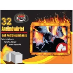 Reinex Kohleanzünder, für Kohle, Holz und andere Brennstoffe, 1 Packung = 32 Stück