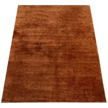 KADIMA DESIGN Teppich Kurzflor waschbar Unifarben Wohnzimmer schmutzabweisend Kupfer Rechteckig 240x340 | 100% Polyester | Florhöhe: 10 mm | pflegeleicht