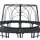 vidaXL Baumbank Ø 160 x 89 cm Schwarz