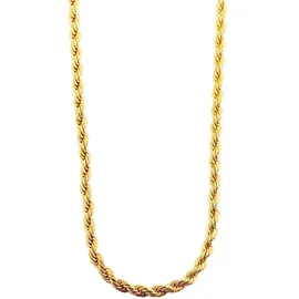Adelia's Kordelkette Unisex Edelstahl Gold 55 cm
