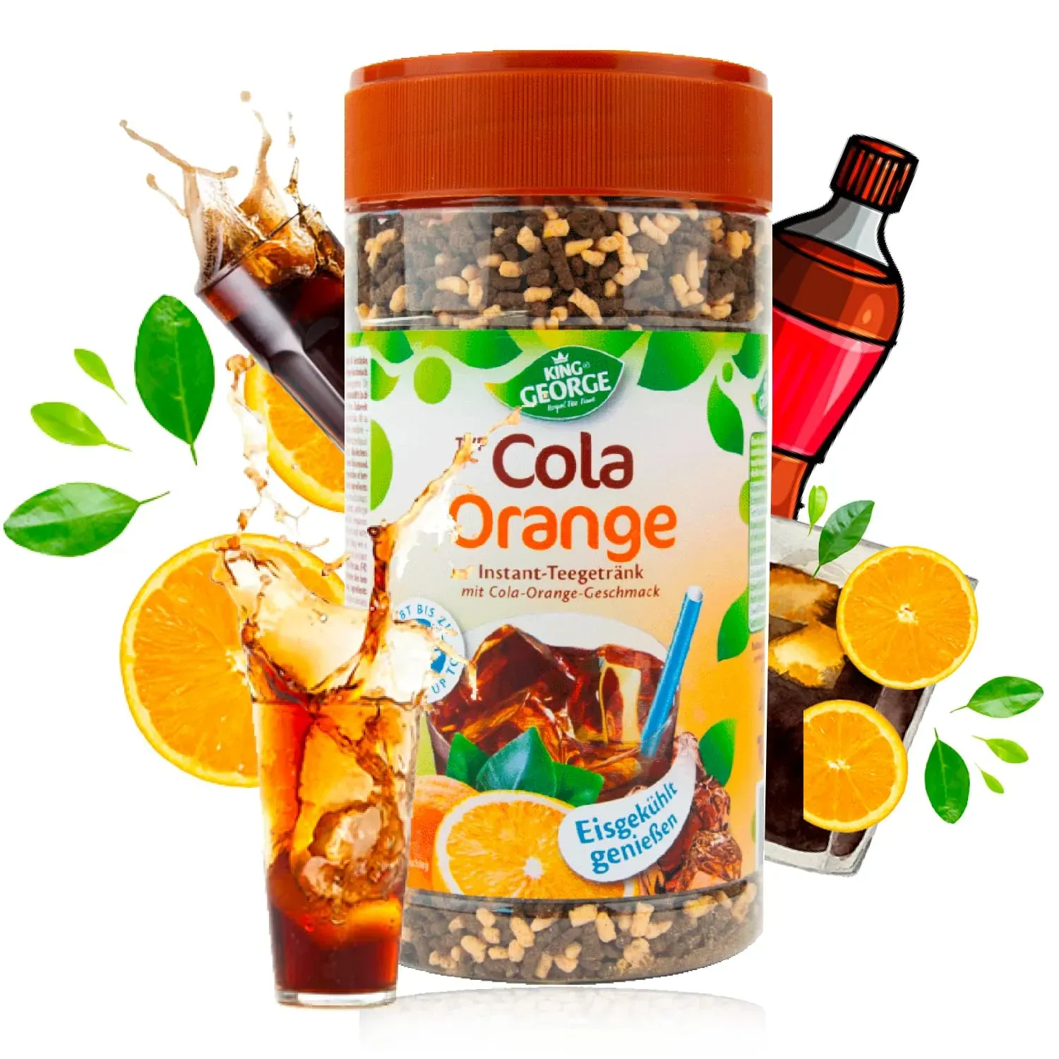 KING GEORGE Instanttee - 1 Stück / Cola-Orange