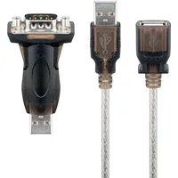 Goobay USB serial RS232 converter mini, Transparent