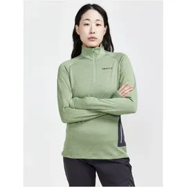 Craft Core Trim Midlayer 1/2-Zip Langarmshirt Damen 622200 - jade/melange S