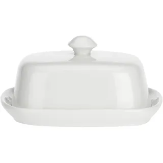 La Porcellana Bianca la Porcellana "Terrine Butterdose mit Deckel Geschenk-Box, weiß, 18 x 14 cm