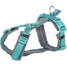 Trixie Premium Trekking Geschirr fÜr Hunde Aqua blau/Graphit grau