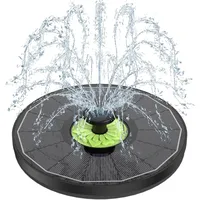SZMP Solar Springbrunnen, 2025 Neue 3.5W Glas Solar Teichpumpe Mit 7 Düsen & 4 F