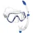 Mares Combo Pure Vision Schnorchelset Erwachsene, ergonomische Silikonmaske, halb-trockener Breezer Schnorchel mit Ventil