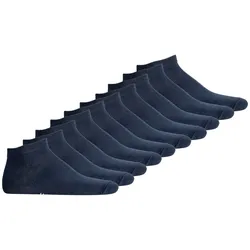 JACK&JONES Herren Sneakersocken 10er Pack - JACDONGO SOCKS, One Size Marineblau 40-46