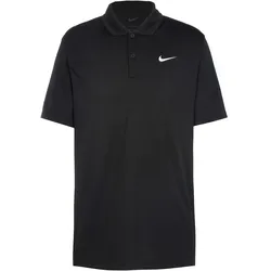 Nike Court DF Tennis Polo Herren in black-white, Größe S - schwarz
